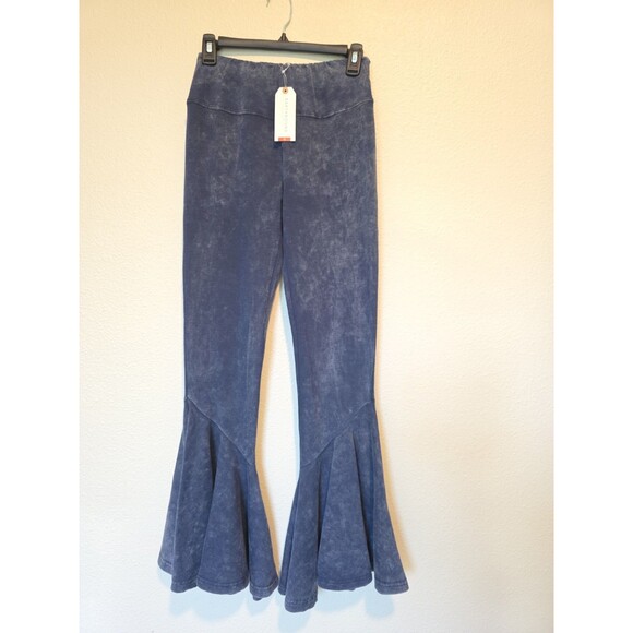 Earthbound Pants - NWT Earthbound Flower Child Blue Flare Pants Medium Bell Bottom Boho